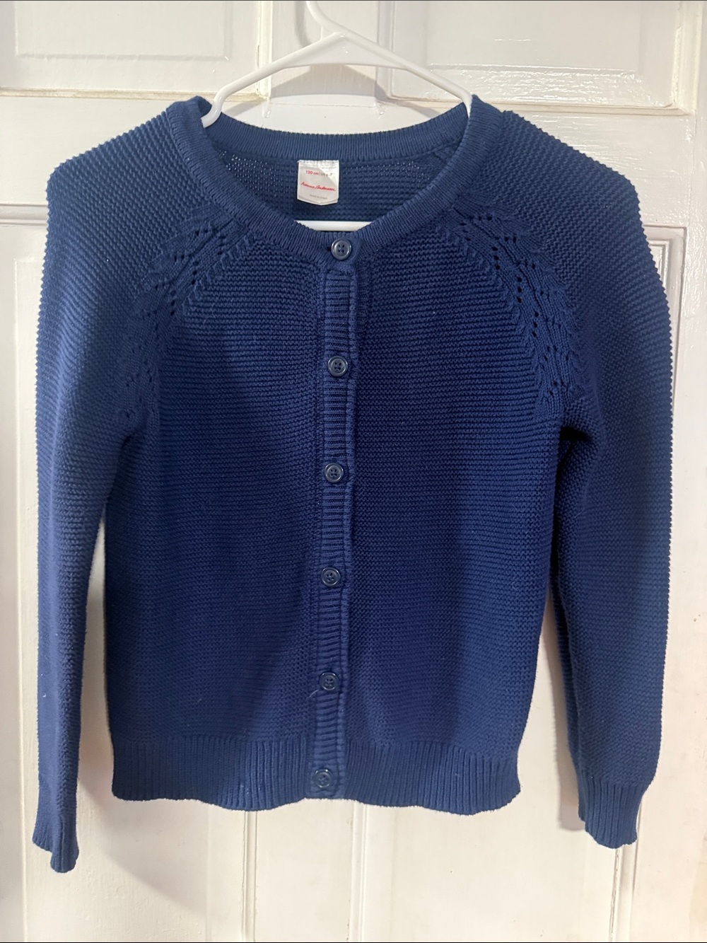 Hanna Anderssen Classic Navy Button-Front Women’s Sweater Cardigan